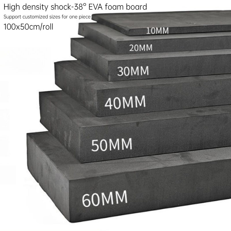 Cosplay Prop Foam Board - 100×50cm 38 ° 블랙 EVA 폼