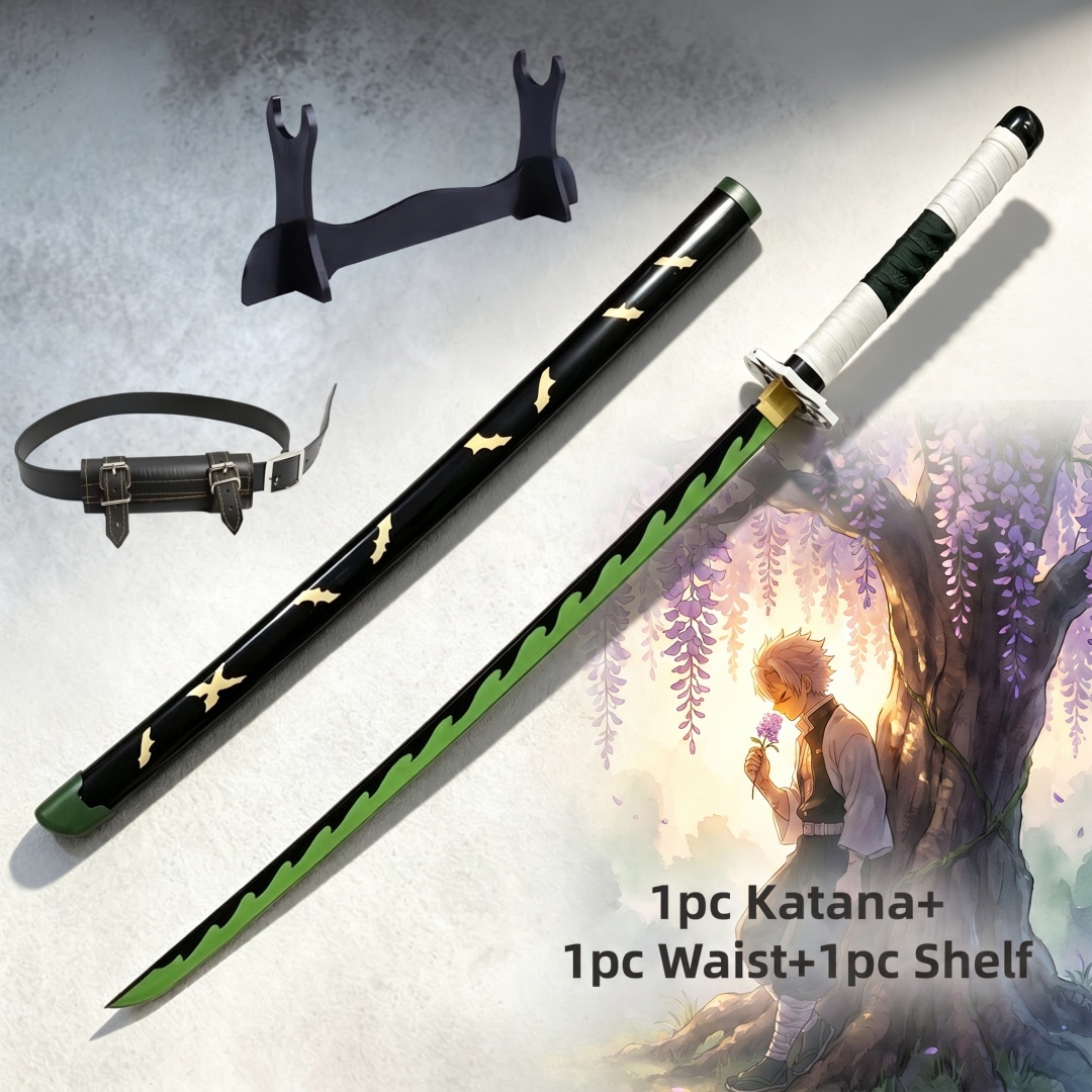 Cosplay Prop Dagger - 40인치 데몬 슬레이어 시나즈가와 사네미 카타나