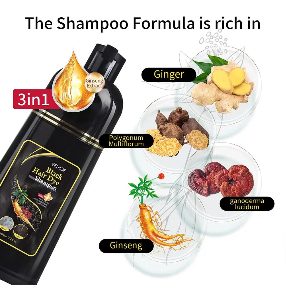 100ML 매직 내추럴 허벌 헤어 염색 샴푸 3 in  - Hair Spray Color 리뷰 및 가격